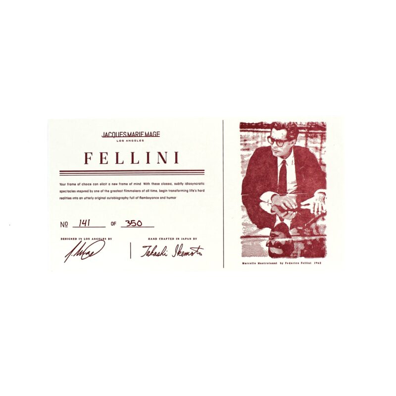 Jacques Marie Mage Fellini Honey